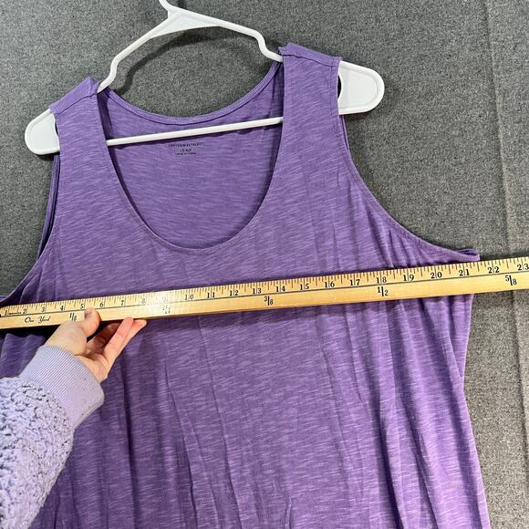 Canyon Retreat Petite Sierra Knit Tiered Tank Maxi Dress Soft Arethust Size XLP - Picture 7 of 12
